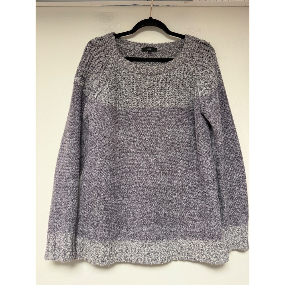 FATE Pullover Sweater Size Large Speckled Knit Long Sleeve‎ Casual Top